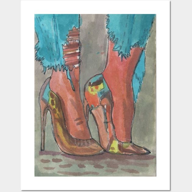 Jeans and Shoes Wall Art by Mila-Ola_Art